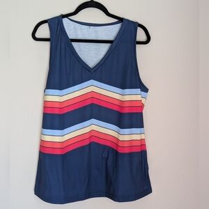 NWOT Colorful Tank Top Size L